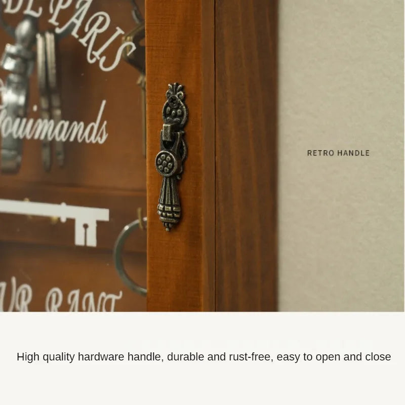 Solid Wood Key Storage Box &ndash; Space Saving Wall Organizer