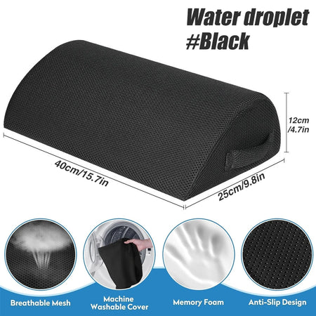 Ergonomic Feet Pillow &ndash; Ultimate Comfort and Support Water droplet-Black