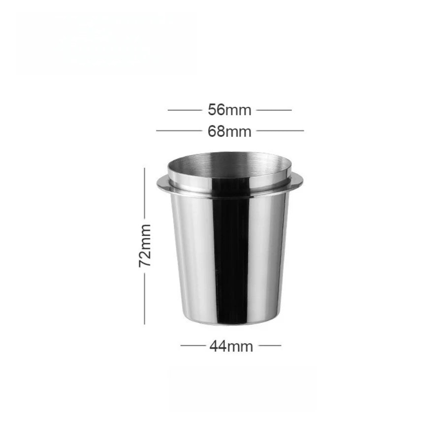 304 Stainless Steel Coffee Powder Cup &ndash; Durable Espresso Machine Accessory Silver 58mm