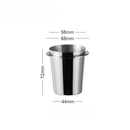 304 Stainless Steel Coffee Powder Cup &ndash; Durable Espresso Machine Accessory Silver 58mm
