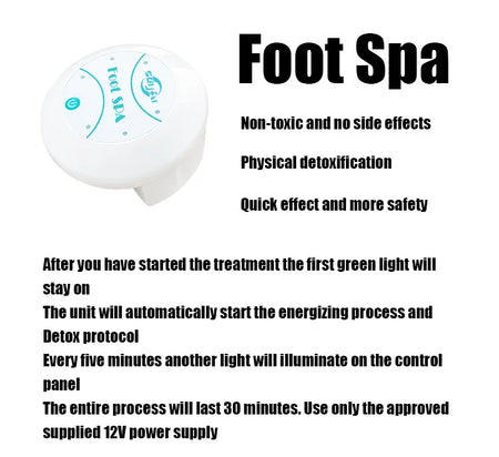 Detox Ion Foot Spa Bath Basin &ndash; Vibration Therapy Massage