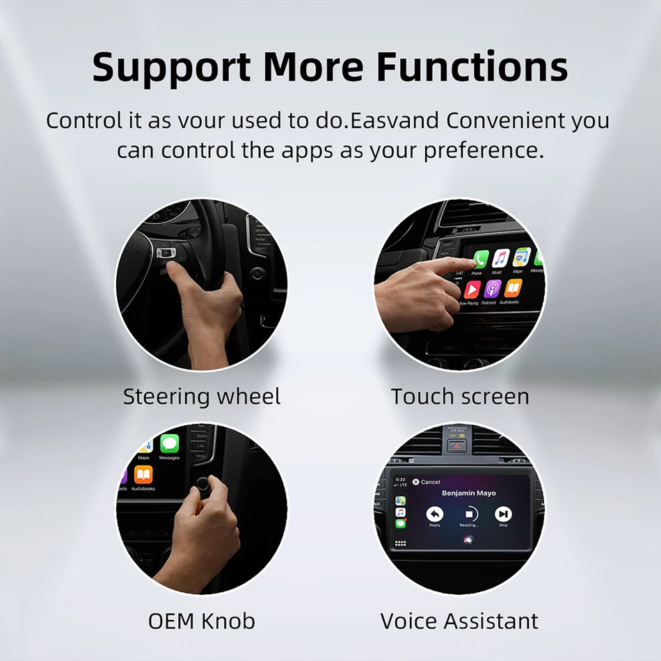 Android 13 CarPlay AI Kutusu 4G LTE, Kablosuz Android Auto ve YouTube Netflix