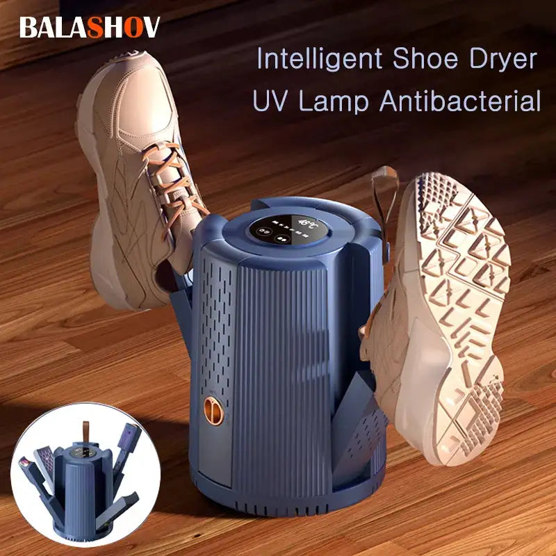 Shoe Dryer 2 Pairs Foldable Portable UV Sterilization