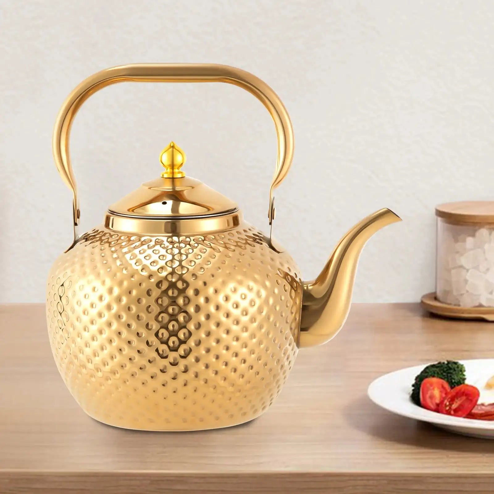 2L Hammered Spherical Kettle &ndash; Gas Stove Compatible