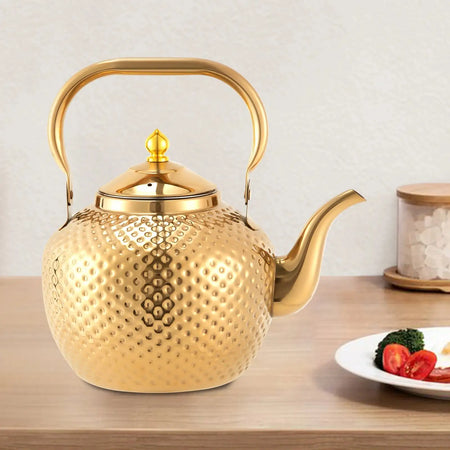 2L Hammered Spherical Kettle &ndash; Gas Stove Compatible