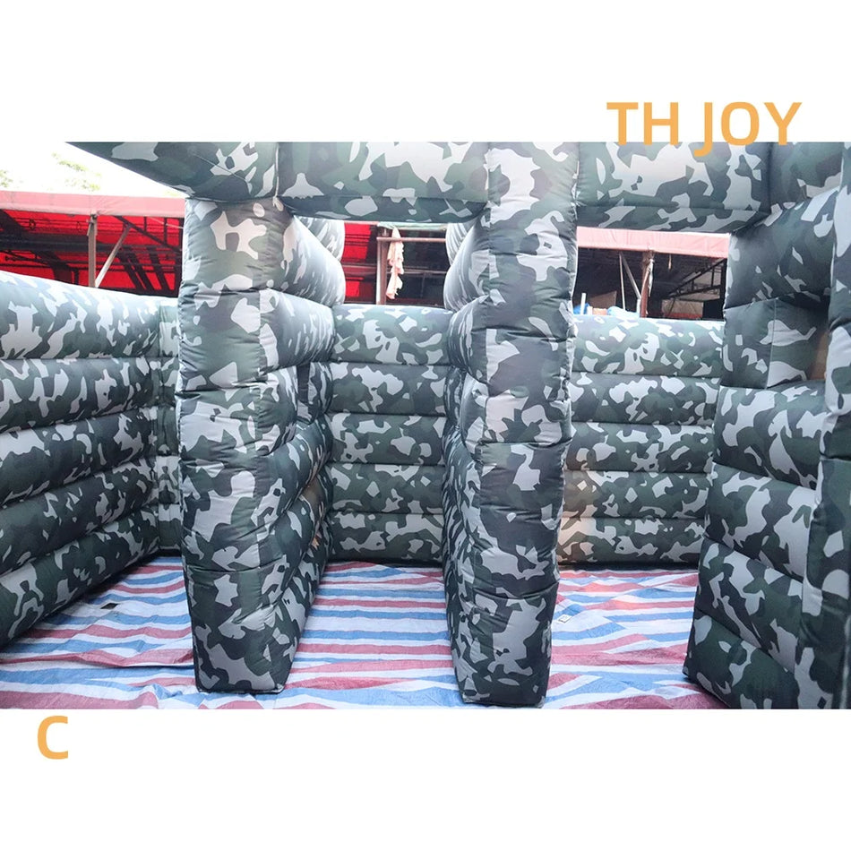 8x6m Γιγαντιαίος Φουσκωτός Λαβύρινθος Αρένα Παιχνίδι Laser Tag