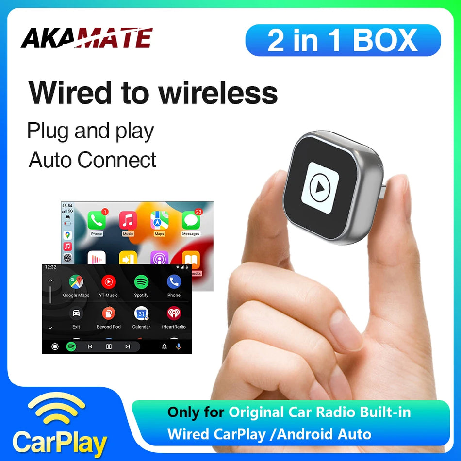 2 in 1 Wireless CarPlay Adapter &ndash; Wireless Android Auto