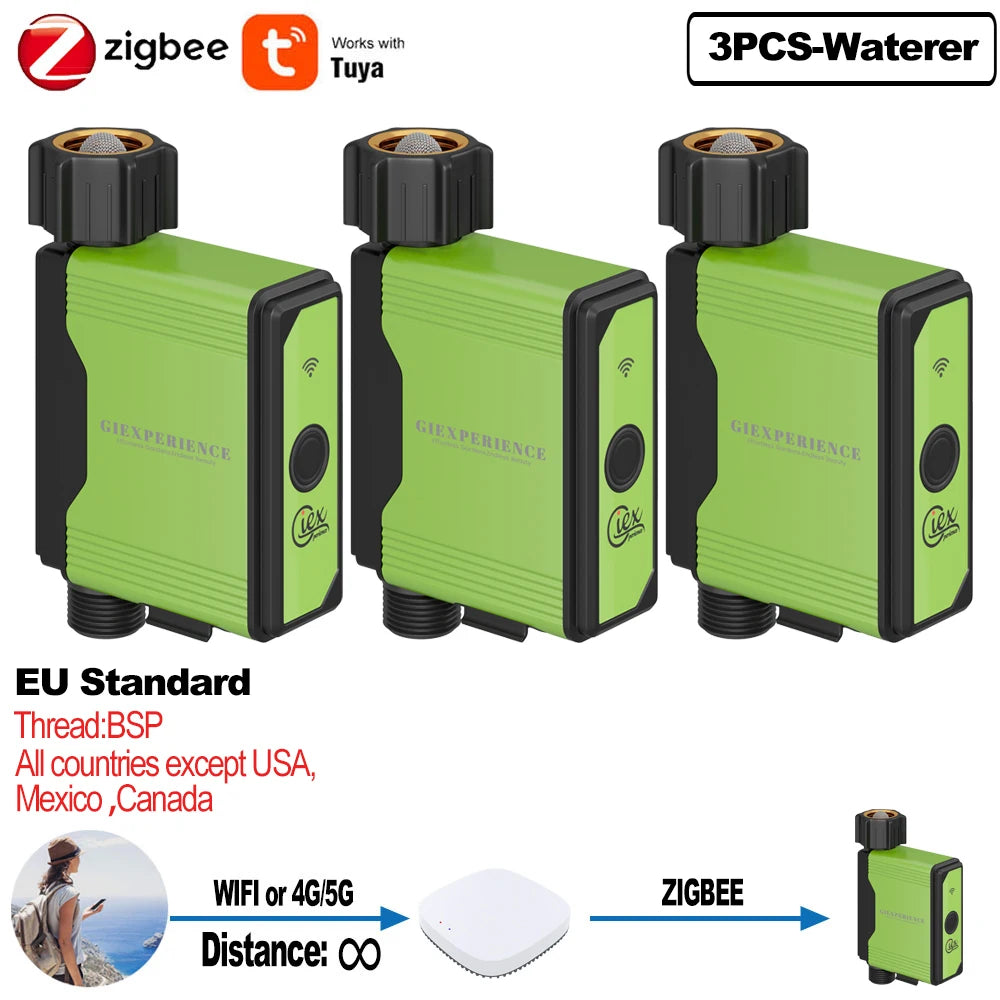 ZIGBEE WIFI Garden Watering Timer with Smart Sprinkler System - TUYA Compatible