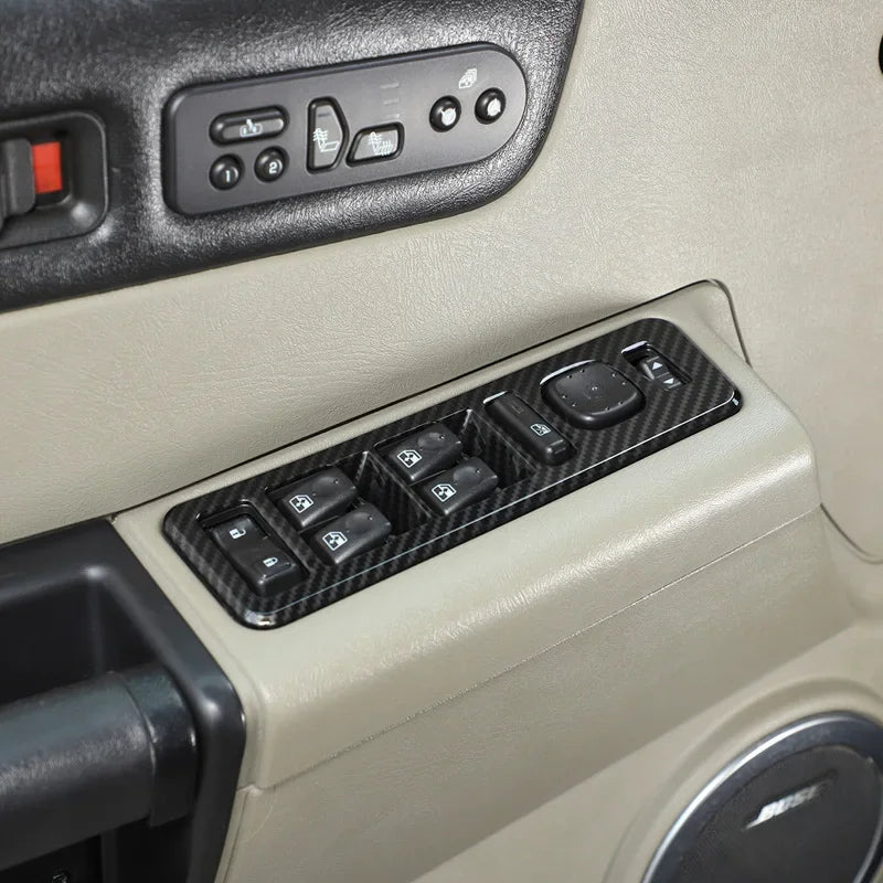 Hummer H2 2003-2007 Autocolante de Moldura do Botão de Elevação em Fibra de Carbono