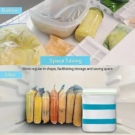 Soup Freezer Container Silicone &ndash; Easy Fill Upright Design