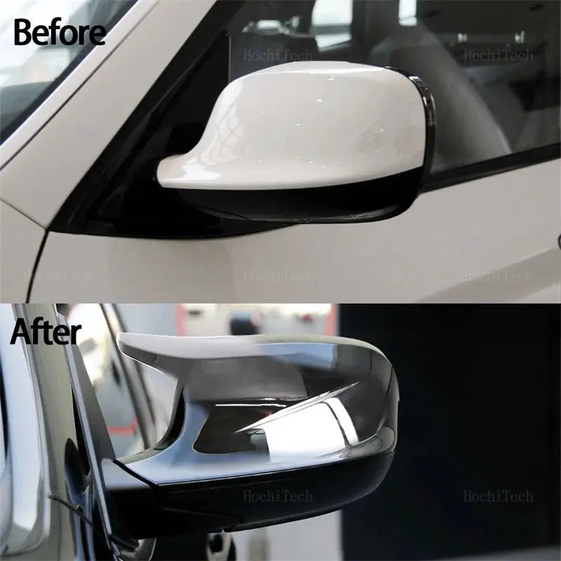 M Style Look Rearview Mirror Cover Cap Carbon Fiber Look Black for BMW X3 F25 X1 E84 Pre-LCI 2010 2011 2012 2013 Case by InterCyprus Trading Ltd