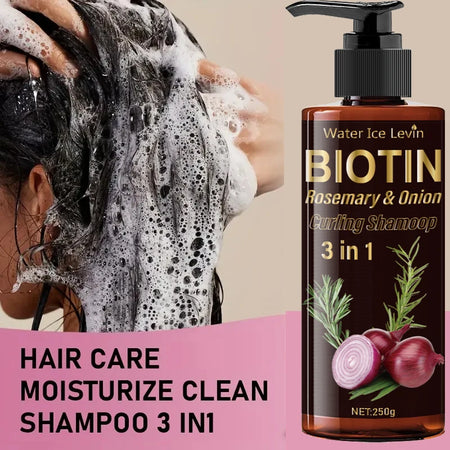 Biotin Rosemary and Onion 3-in-1 Shampoo &ndash; Revitalizing Hair Care
