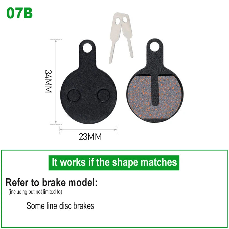 1 Pair SemiMetallic Hydraulic Disc Brake Pads &ndash; Shimano SRAM