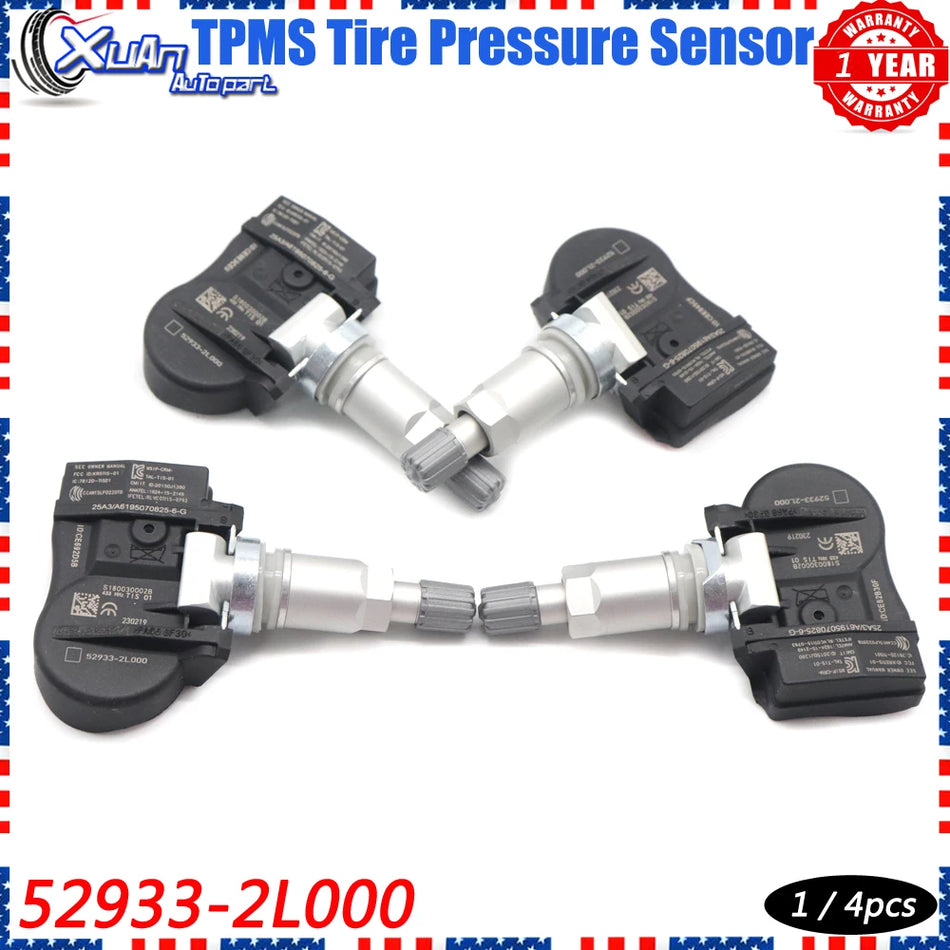 Kia Ceed Hyundai I10 I30 TPMS Tire Pressure Sensor Monitoring System 433MHz