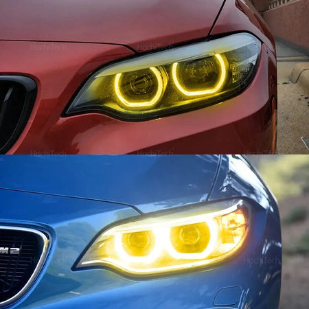 Yellow Daytime DRL Light Driving LED Angel Eye Maker Light Board for BMW 2 Series F22 F23 M240i F87 M2 Pre-facelift 2014-2017 by InterCyprus Trading Ltd