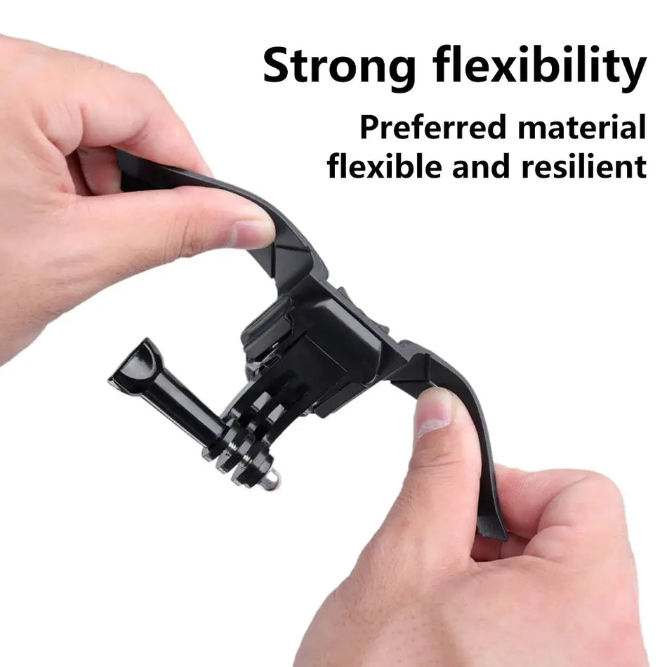 Motorcycle Helmet Camera Mount Motorbike Hat Stable Chin Bracket Holder Outdoor Cycling Supplies Replacing Parts by InterCyprus Trading Ltd