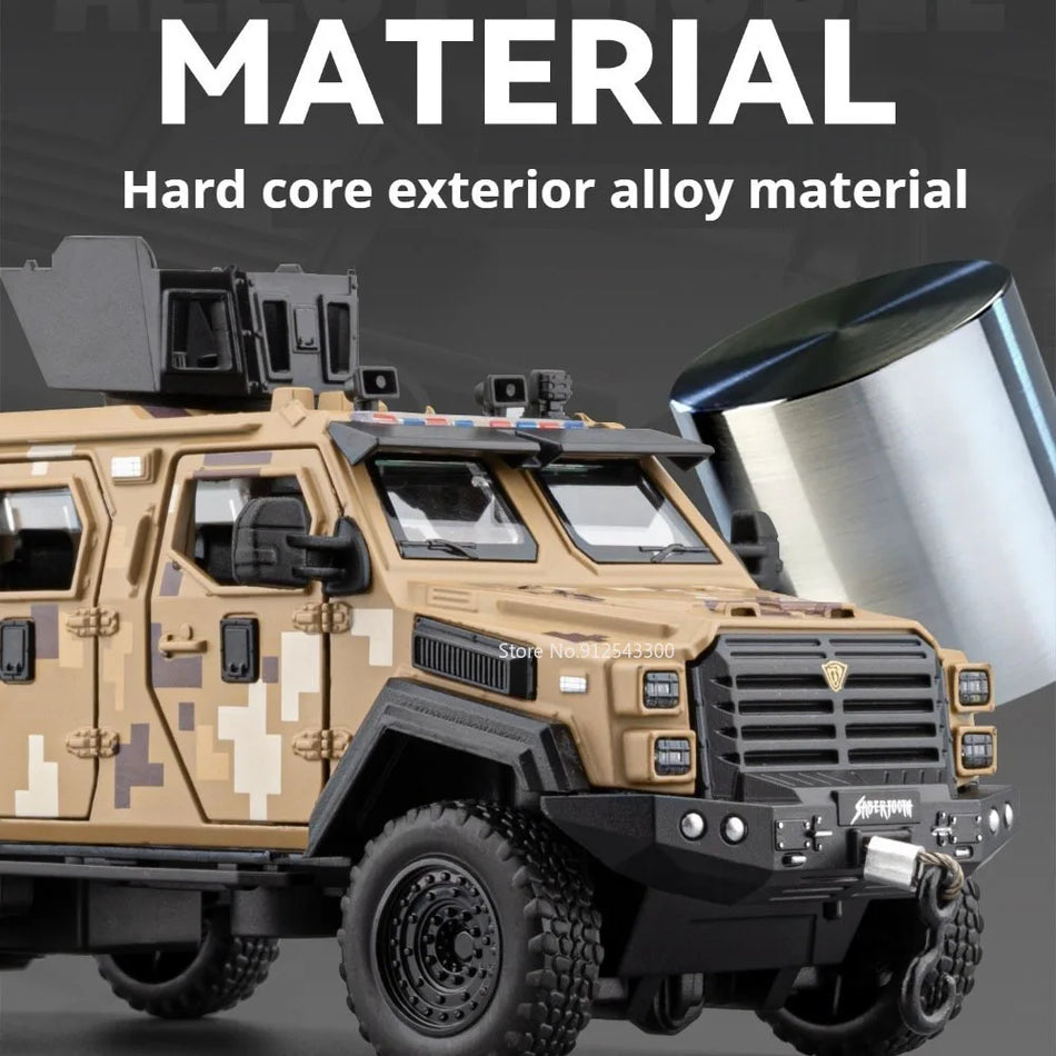 1:32 Model avtomobila z oklepom "Conqueror" tigra z mečastimi zobmi s povlekom
