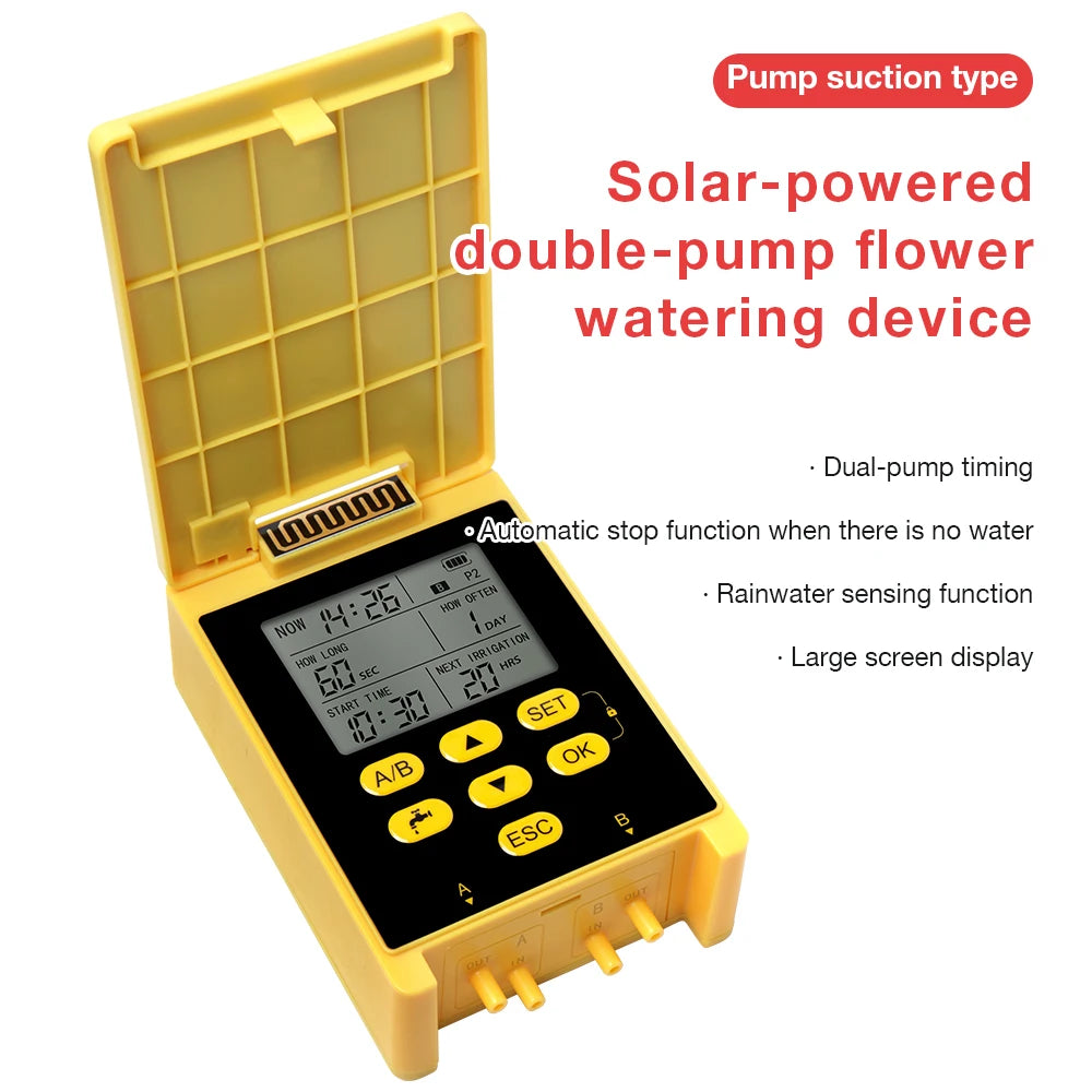 Smart Solar Irrigation Timer Dual Pump - App Control