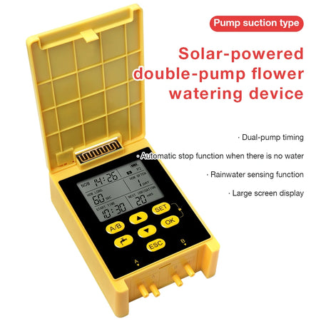 Smart Solar Irrigation Timer Dual Pump - App Control