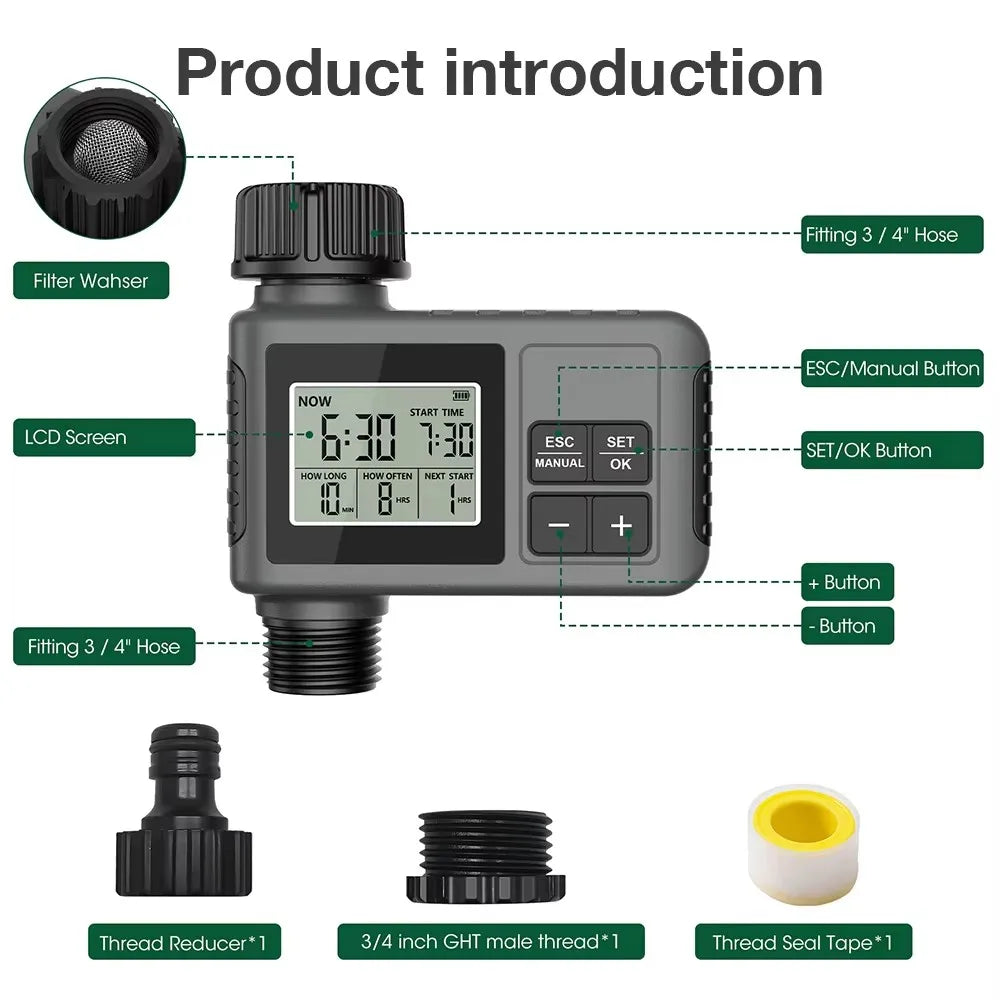 One Half Outlet Button Knob Timer &ndash; Smart Irrigation Timer 1 Outlet-B