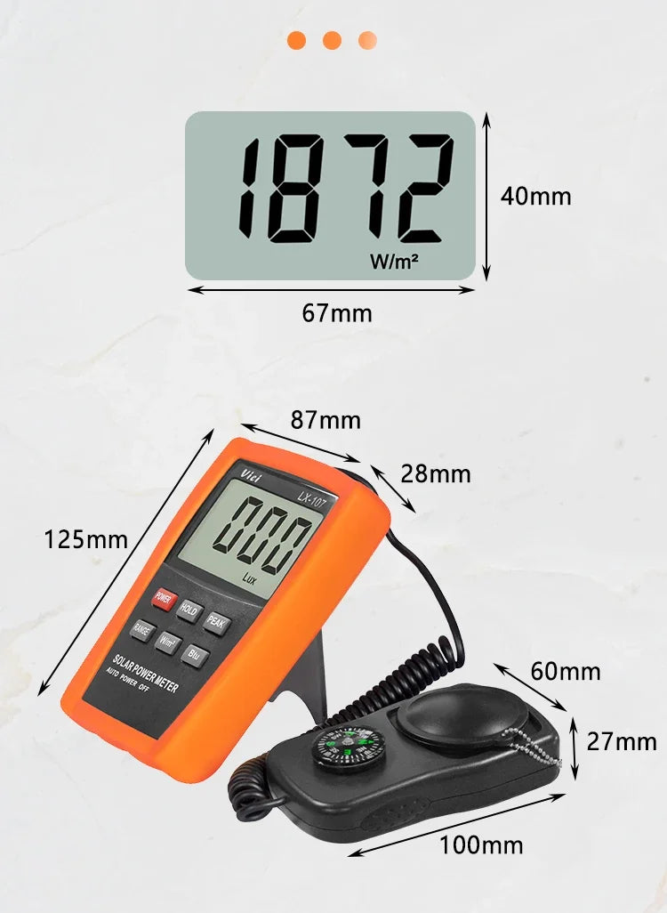 Vici LX107 Solar Power Meter &ndash; Ultra Light Data Tester