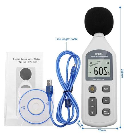 HY1361 Digital Decibel Meter &ndash; USB Interface High-Accuracy
