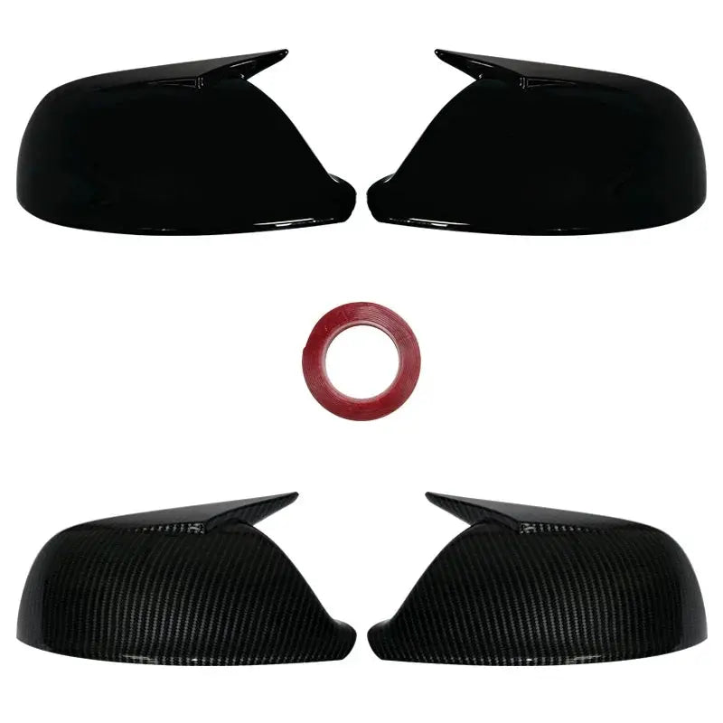 Glossy Black Side Wing Rear View Mirror Cover Case Shell Replace Caps For Audi Q5 SQ5 8R 2009-2017 Q7 4L Facelift 2010-2015 by InterCyprus Trading Ltd