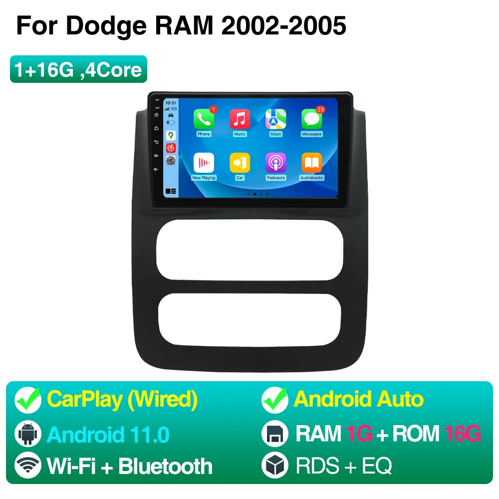 9 Inch Car Radio CarPlay Android Auto - 1080HD Split Screen 1 16G