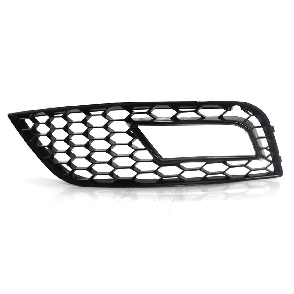 Grill für Audi A4 B9 2013-2015, vorderer unterer Stoßfänger, Nebelscheinwerfer, glänzend schwarz, ABS-Upgrade