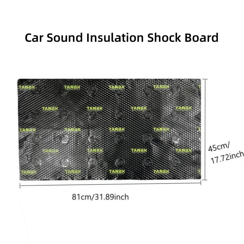 Автомобилен звукопоглъщащ материал 2mm дебелина от бутилова гума, топлоизолационен лист, звукова бариера