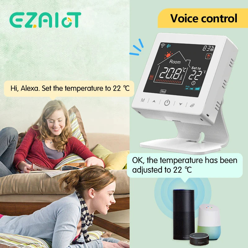Smart Wireless Thermostat Gas Boiler &ndash; WiFi Tuya Enabled