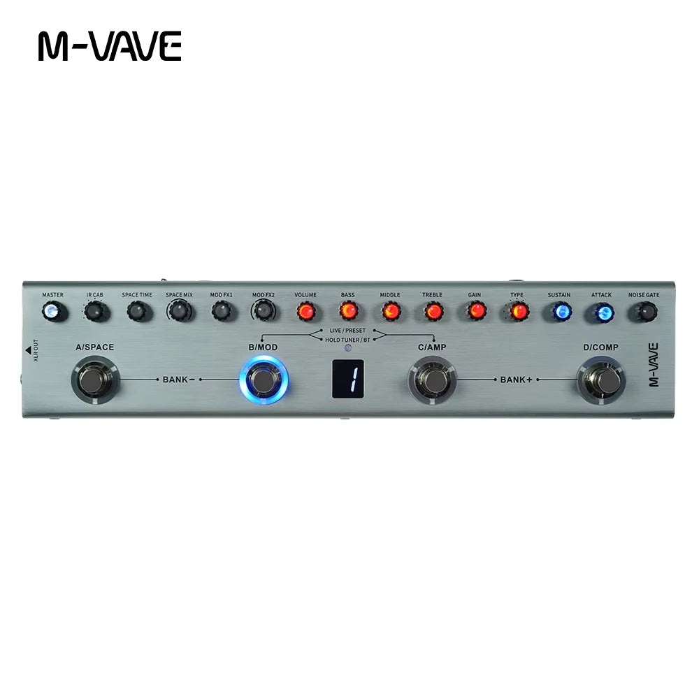 M-VAVE Tank-B/G/MINI Bass Multi-FX Pedal &ndash; 36 Presets