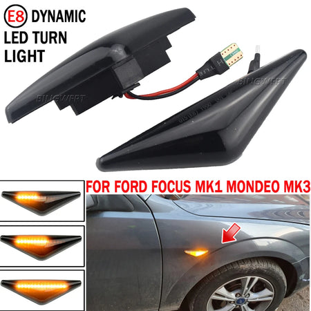 2PCS LED Dynamic Side Marker Turn Signal Light For Ford MONDEO 2000-2007 MK3 FOCUS MK1 1998-2004 Sequential Blinker Light by InterCyprus Trading Ltd