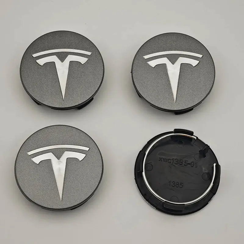 4 pcs/set suitable for Tesla Model 3 Y S X wheel center cap badge, modified wheel hub cap ABS 56mm Tesla original car wheel cent by InterCyprus Trading Ltd