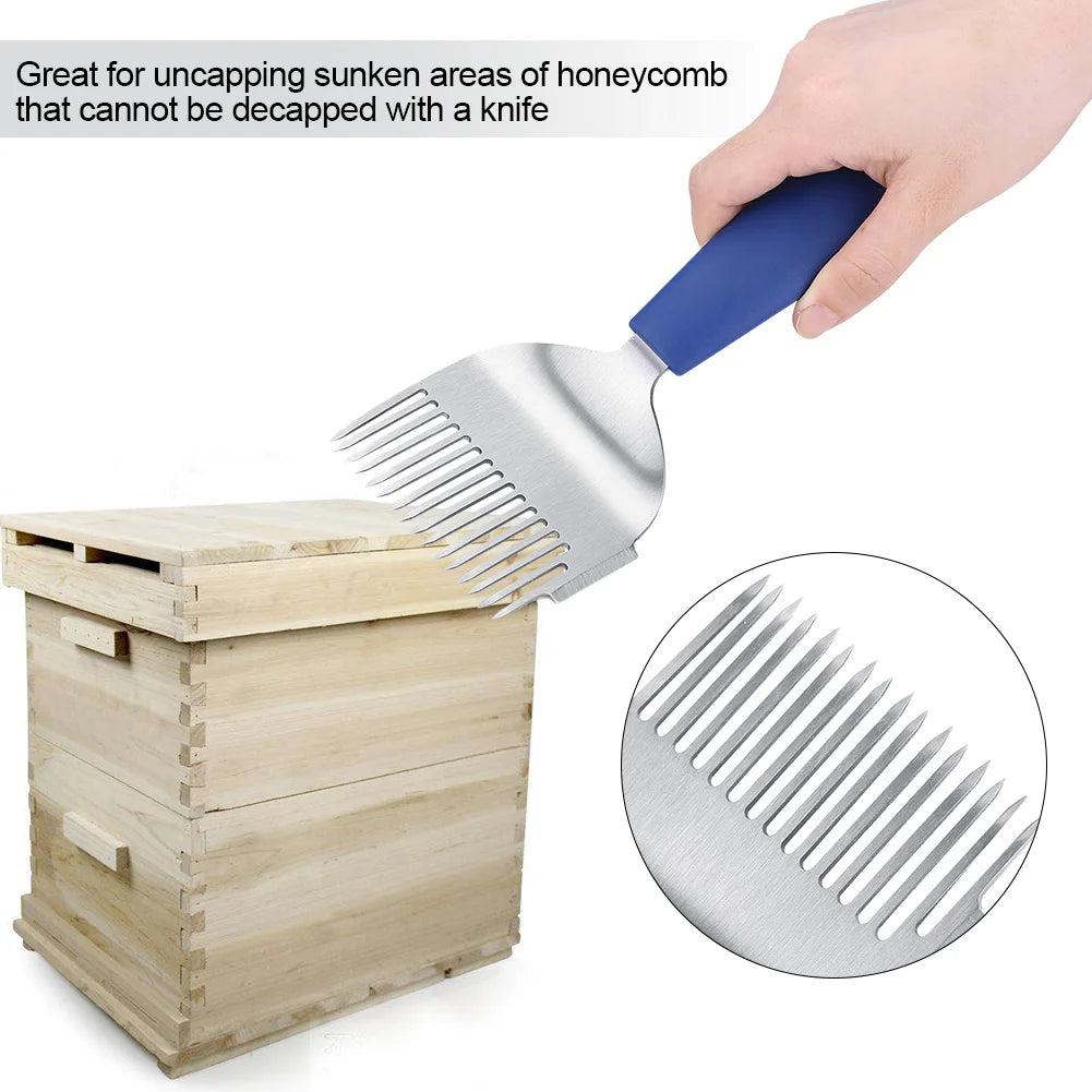 Beekeeping Uncapping Fork Stainless Steel &ndash; Plastic Handle Default Title