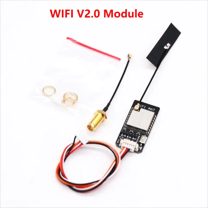 Wireless Wifi Radio Telemetry Module With Antenna for New MAVLink2 for Pixhawk APM Flight Controller FPV Drone Smartphone Table by InterCyprus Trading Ltd