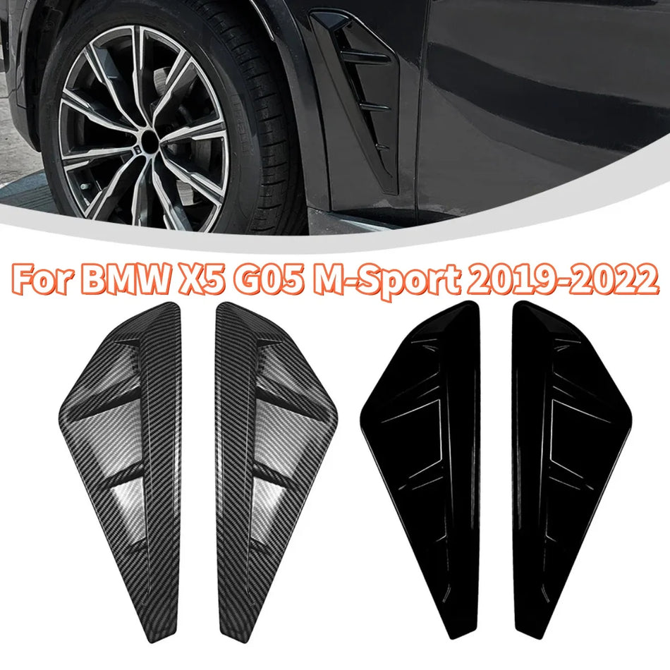 Kryty ventilačných otvorov predných blatníkov s ozdobou v tvare žiabier žraloka pre BMW X5 G05 M-Sport
