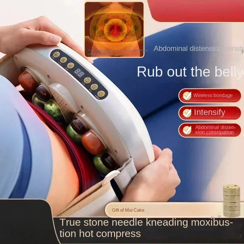 Μασάζ Κοιλιάς Με Αυτόματη Θέρμανση, Ασύρματη Διπλή Δισκός Για Αδυνάτισμα