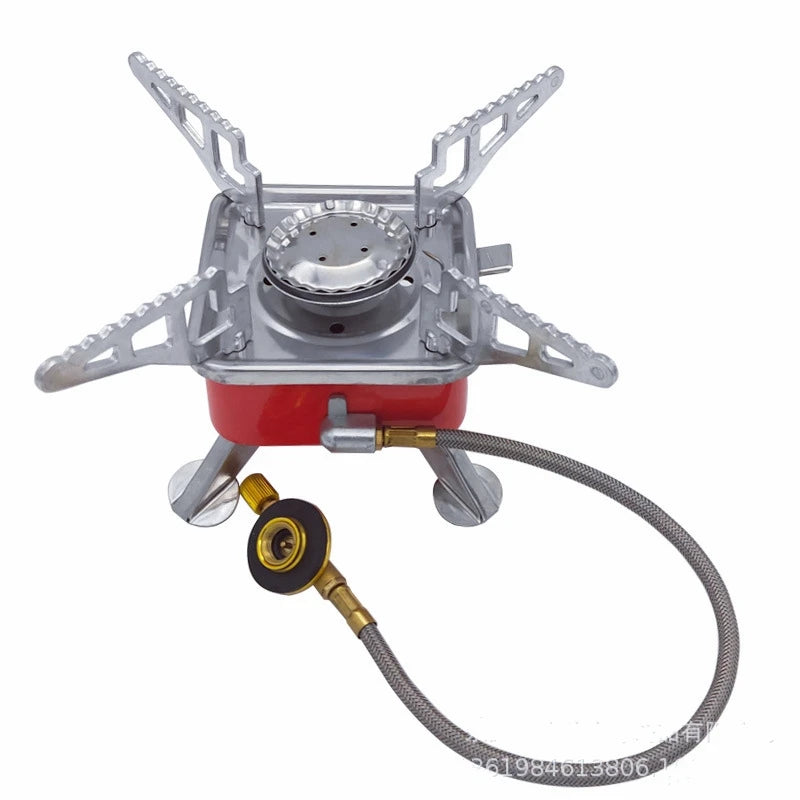 Portable Mini Tourist Burner Camping Gas Stove Hiking Mountaineering Picnic Barbecue Outdoor Stoves Camping Supplies Gas Cooker