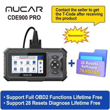 MUCAR CDE900 Pro OBD2 Scanner &ndash; Full System Diagnostics CDE900 PRO Add NO.3 / Mexico