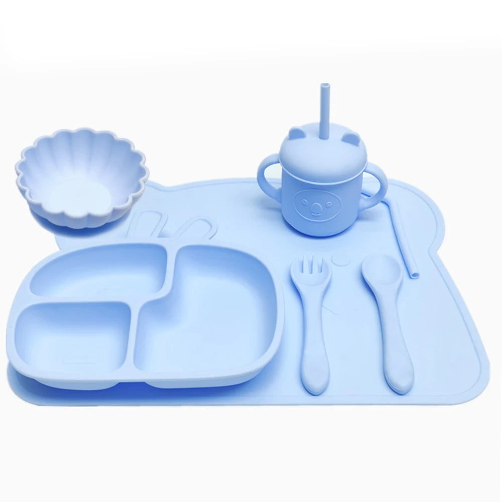 CZSAE Children's Tableware Set &ndash; Suction Cup Design for Easy Self-Feeding