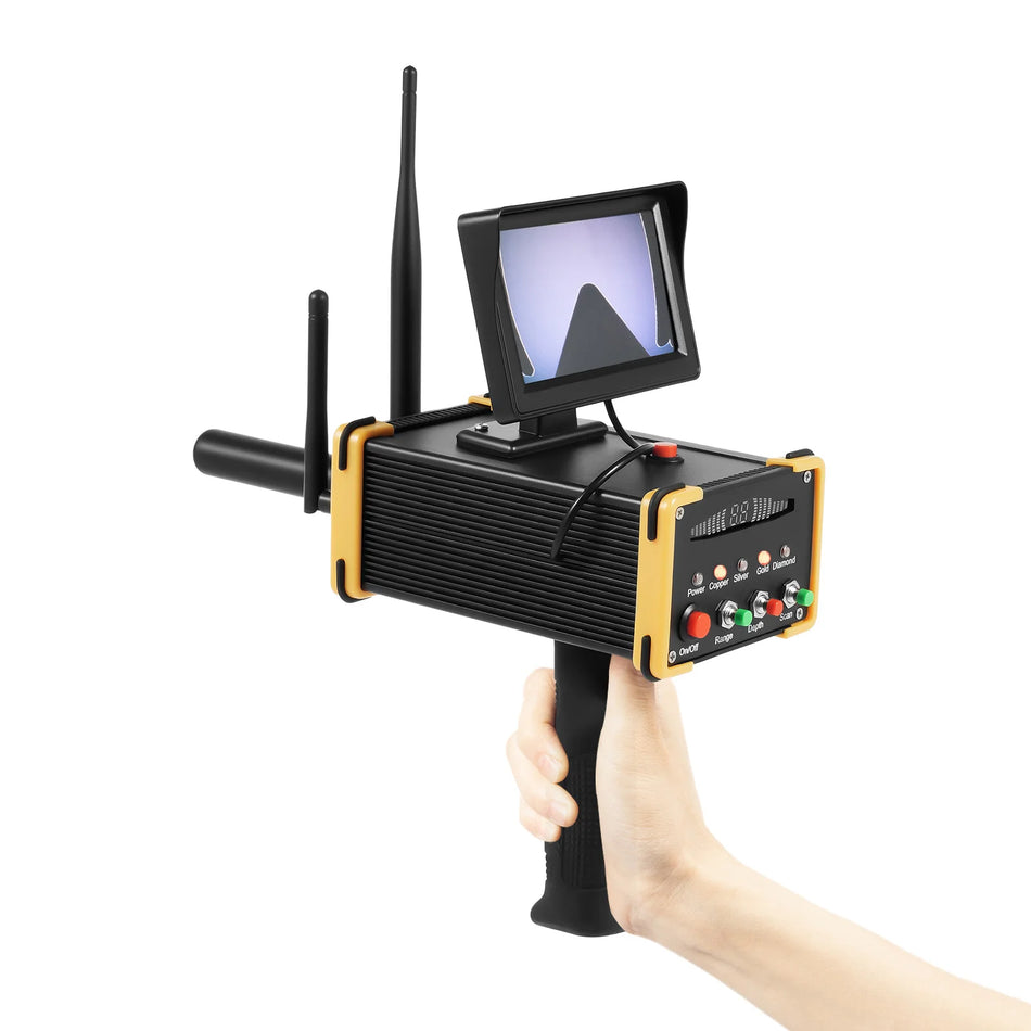 Ανιχνευτής Μετάλλων AC 100 240V Με HD Οθόνη Για Χρυσό Χαλκό