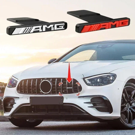 Premium Car Hood Grill Emblem Badge for Mercedes Benz AMG Models - Fits GLA, GLC, GLE, GLS, GT, A, C, E, G Class &amp; More