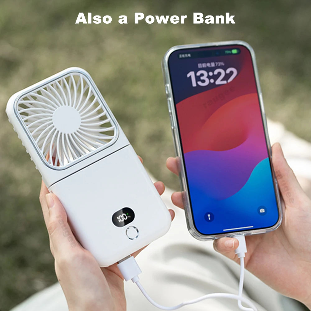 Portable USB Rechargeable Neck Fan 2500mAh &ndash; Foldable Design