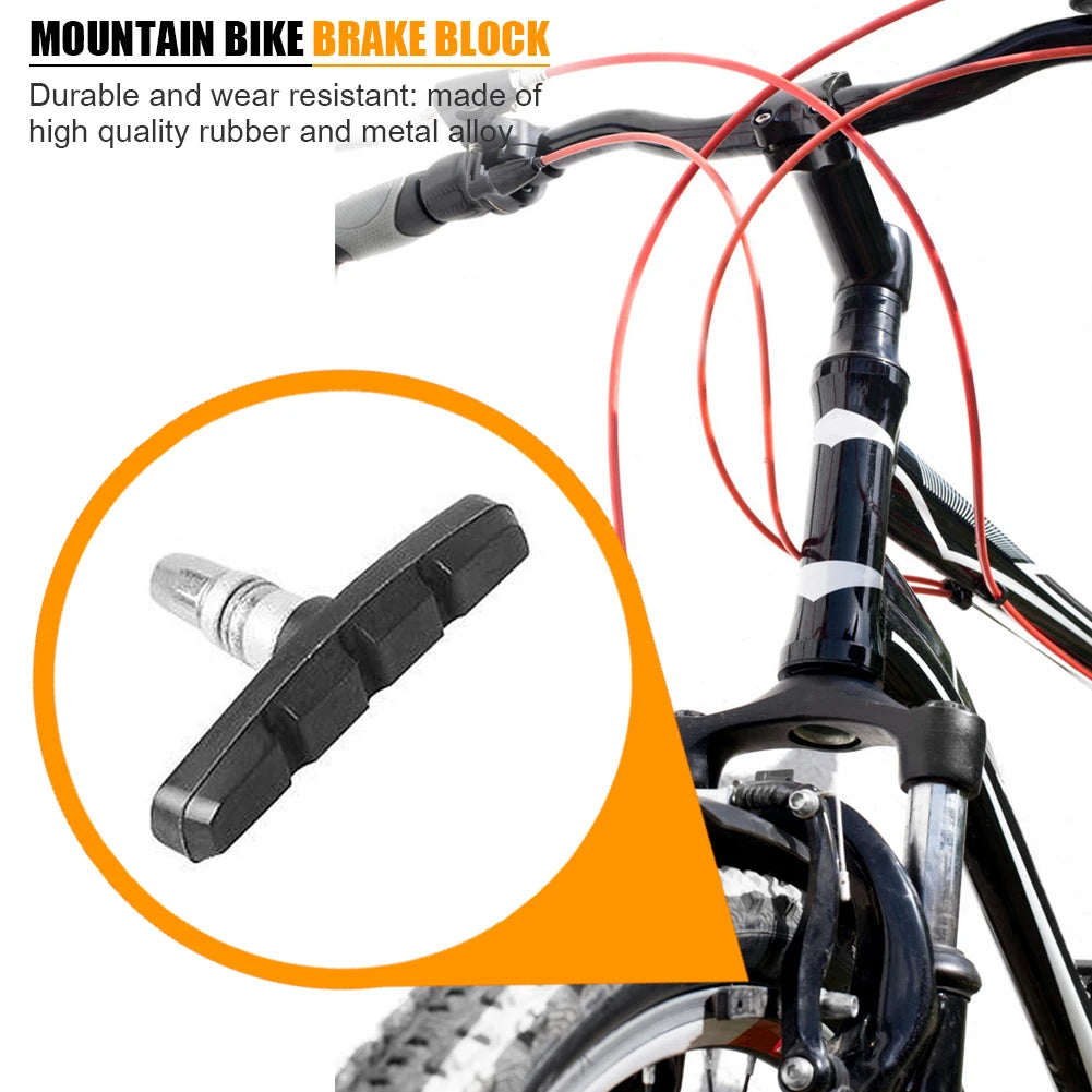 1-30Pairs MTB Road Brake Pads Silent - Durable Rubber Blocks