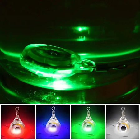 10Pcs Fishing Lure Light Eye Shape Night Battery Powered