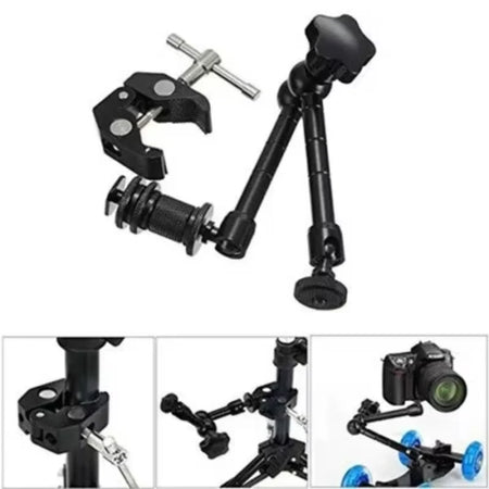 Adjustable Super Clamp Articulated Arm for Camera and Lighting