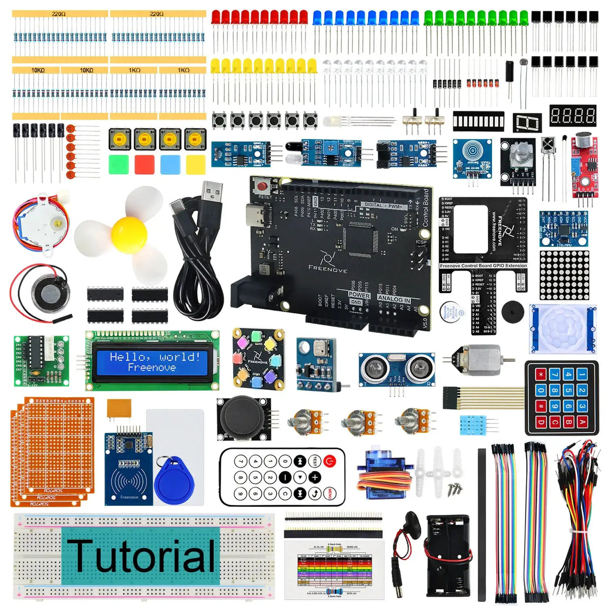 Freenove Arduino UNO R4 V5 WiFi Complete Starter Kit Guide by InterCyprus Trading Ltd