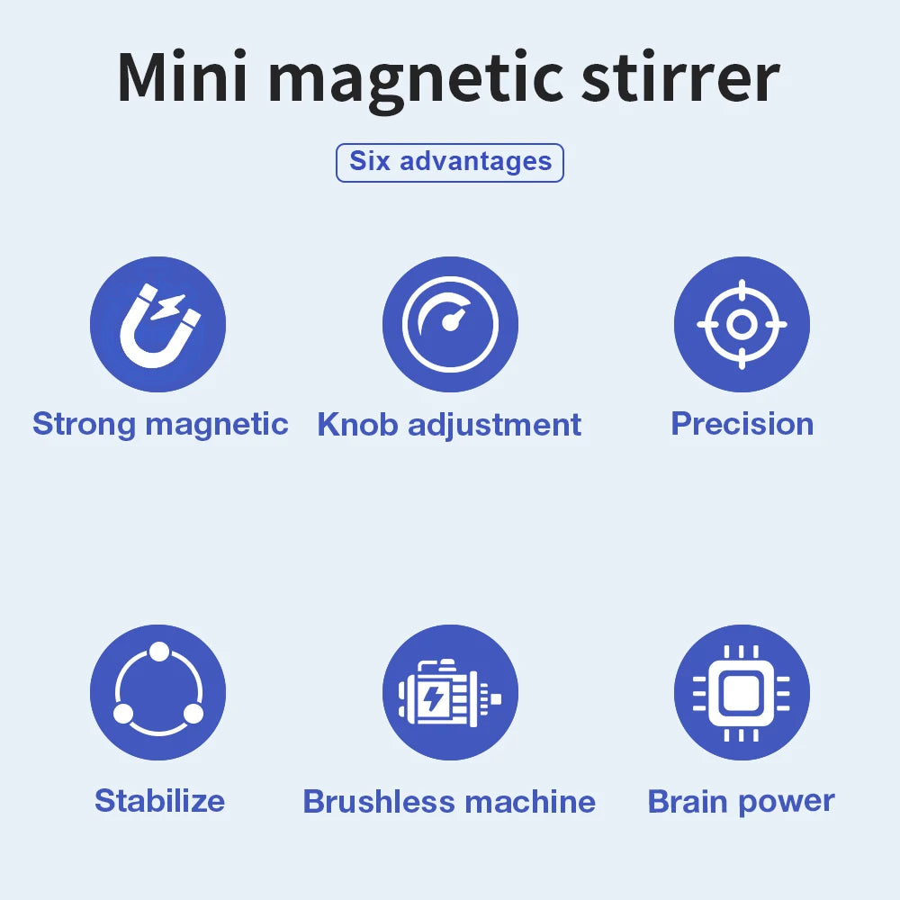 Mini Magnetic Stirrer LA078 &ndash; Adjustable Speed 300-2000rpm