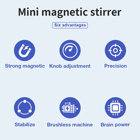Mini Magnetic Stirrer LA078 &ndash; Adjustable Speed 300-2000rpm